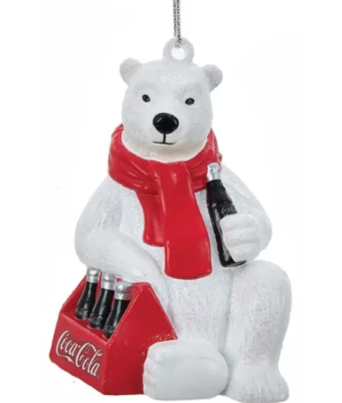 Boutique de Noël Coca-Cola*Ornament, Polar Bear With A 6 Pack Of Cold Coca Cola