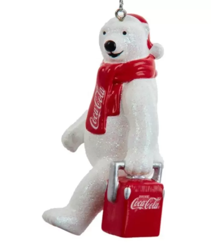 Boutique de Noël Mom'S Kitchen & Bakery*Ornament, Polar Bear With Coca Cola Cooler