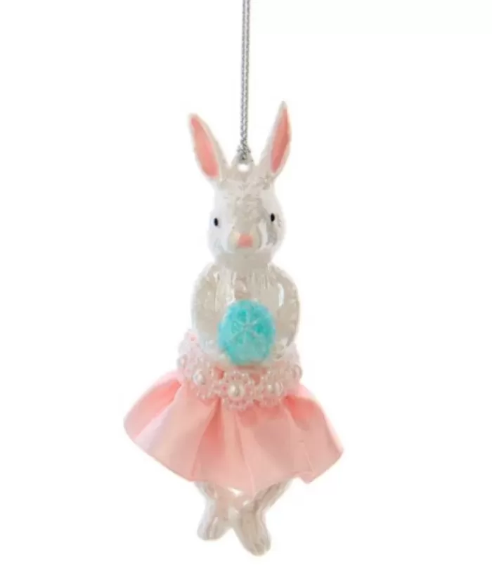 Best Ornament, Rabbit In Pink Fabric Tutu. Ballet & Nutcrackers