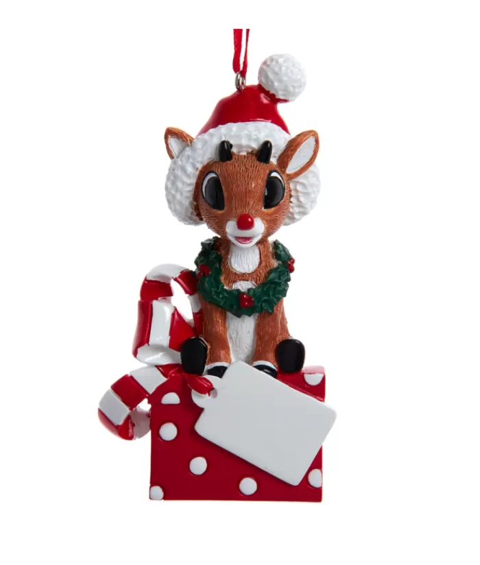 Cheap Ornament, Rudolph With Xmas Gift Animals