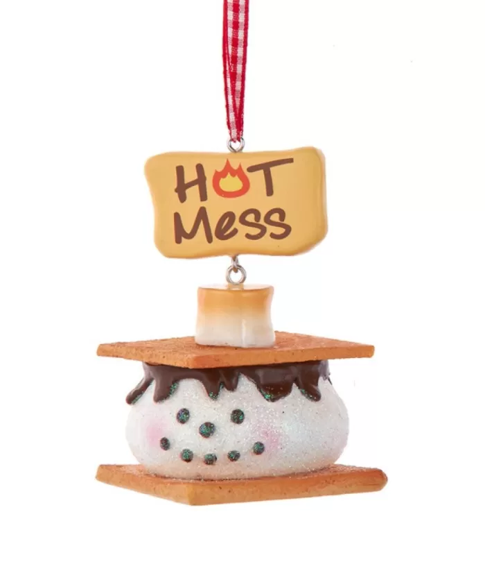 Boutique de Noël Mom'S Kitchen & Bakery*Ornament, Sandwich S'Mores "Hot Mess"