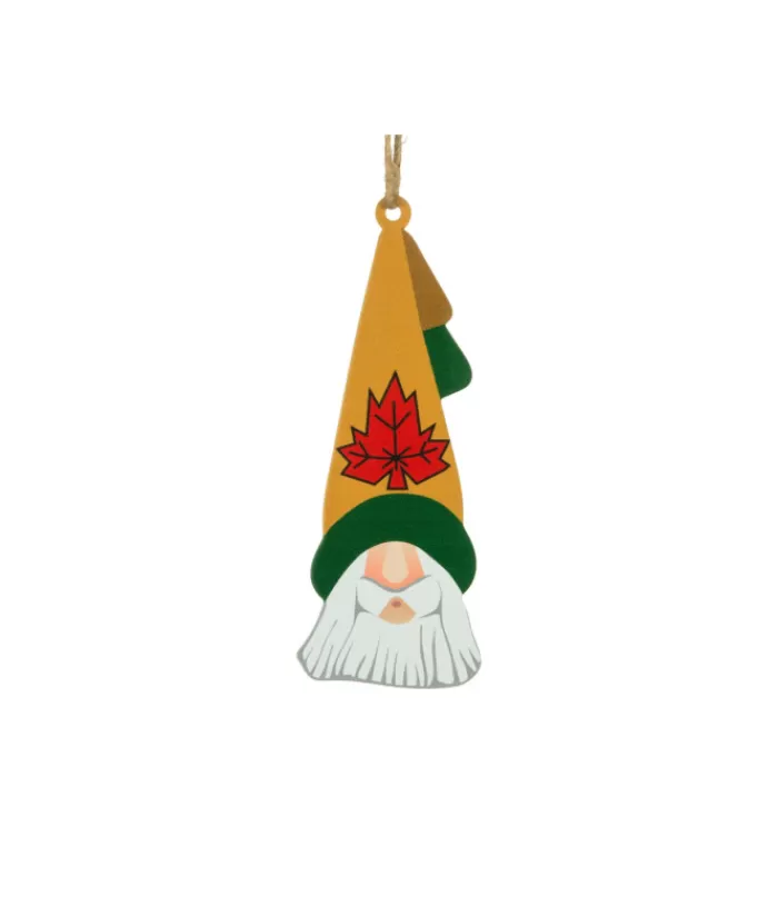 Best Sale Ornament, Santa Head With Maple Leaf Toque, Souvenir Of Canada. Angels & Santas