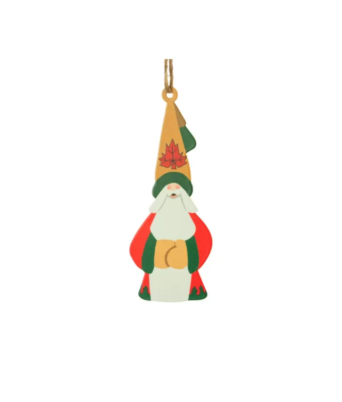 Sale Ornament, Santa With Maple Leaf Toque, Souvenir Of Canada. Souvenirs Ornaments