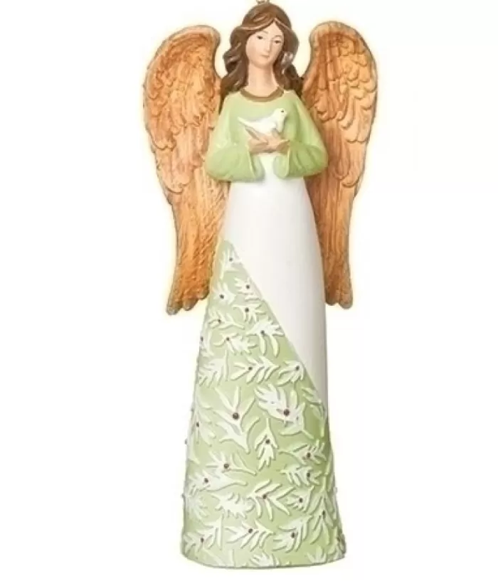 Hot Ornament, Serenity Angel With Dove Angels & Santas