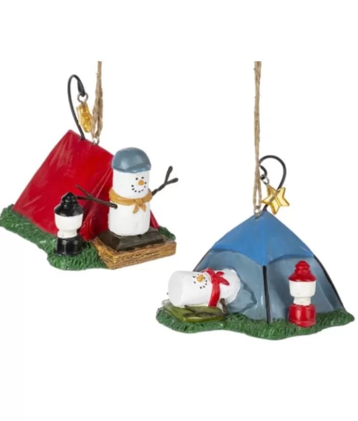 Boutique de Noël S'Mores*Ornament, S'Mores, Blue Tent Camper