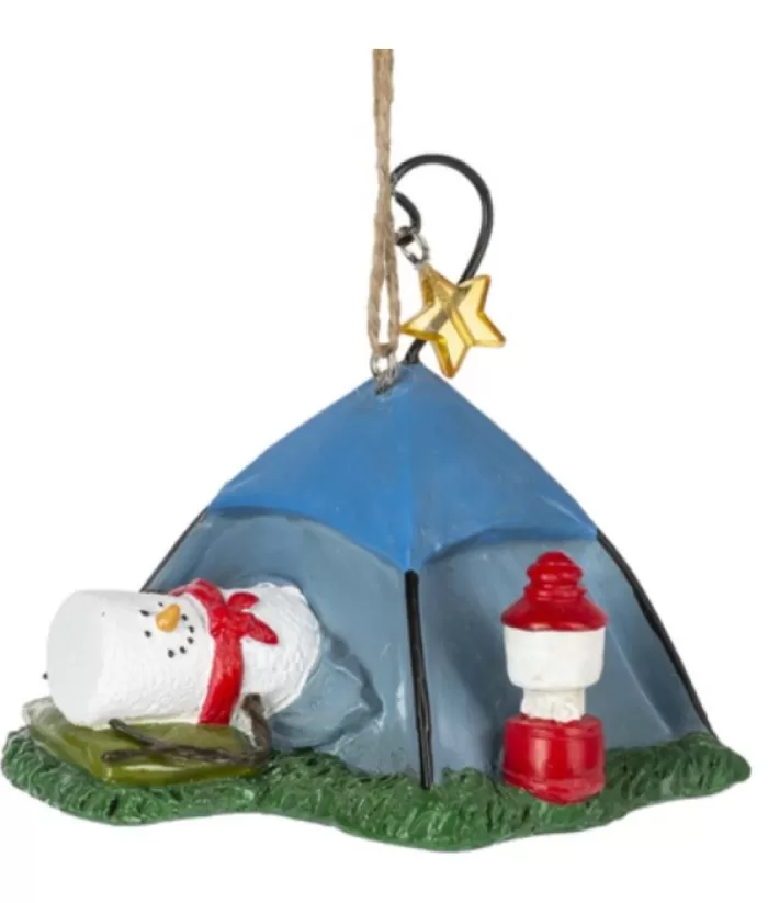 Boutique de Noël S'Mores*Ornament, S'Mores, Blue Tent Camper