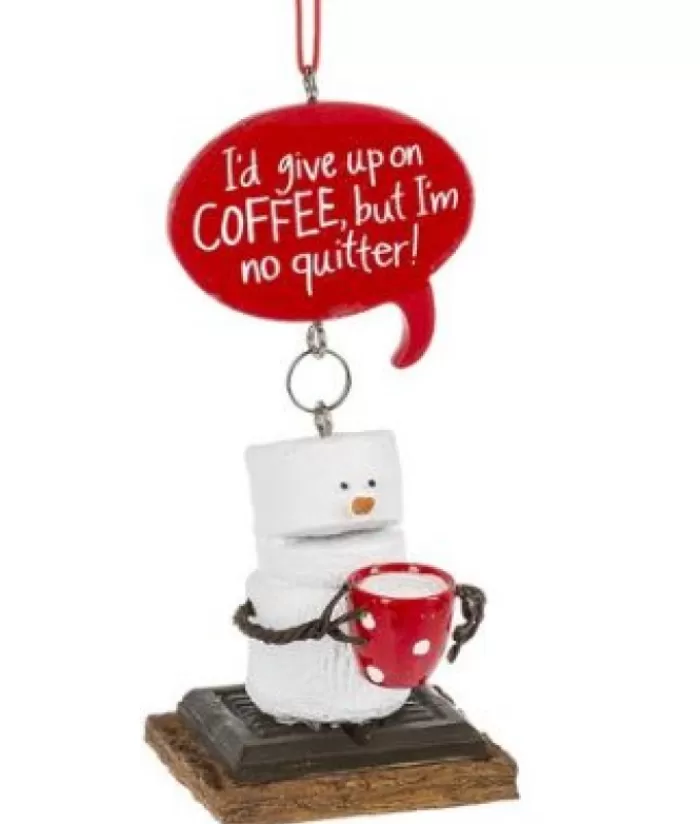 Cheap Ornament, S'Mores, Coffee Lover With Coffee Sweet Sentiments