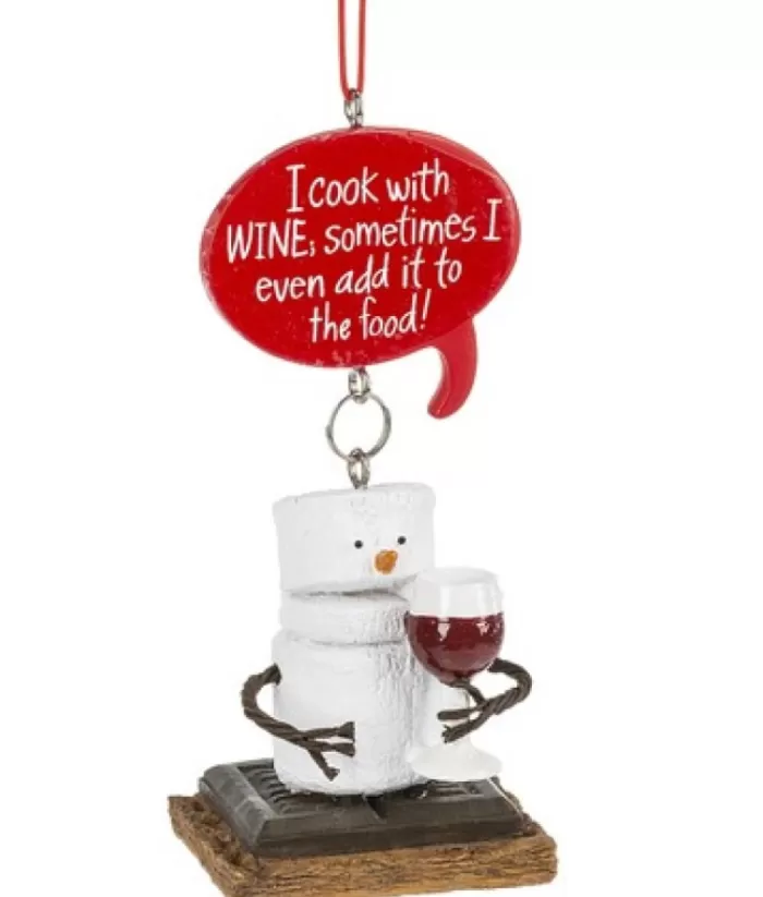 Boutique de Noël Wine Lovers*Ornament, S'Mores, Cooking With Wine