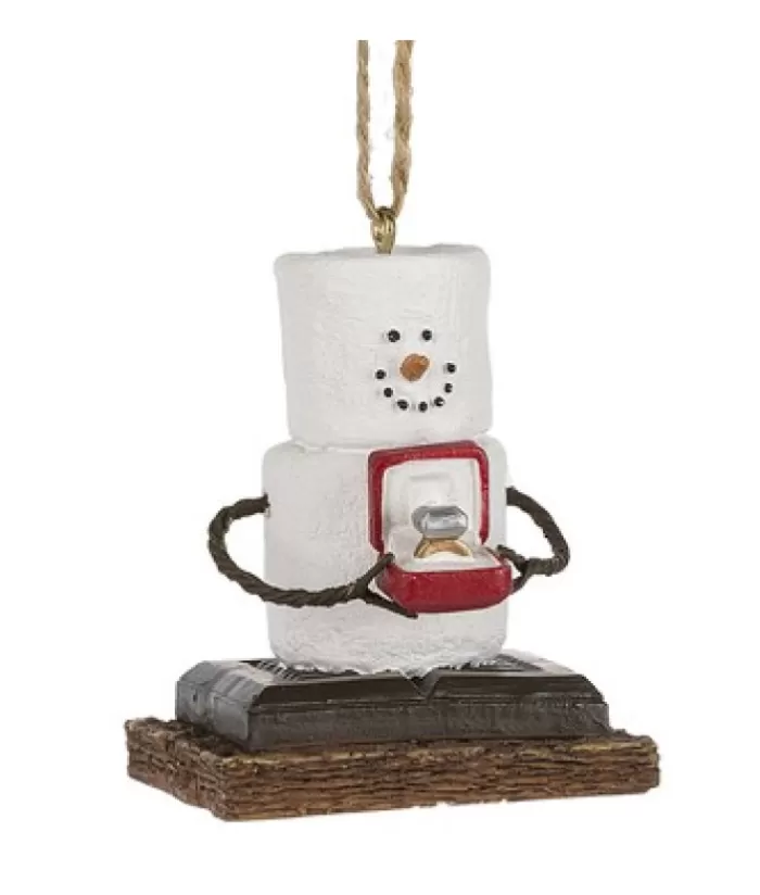 Clearance Ornament, S'Mores, Engagement Ring Sweet Sentiments