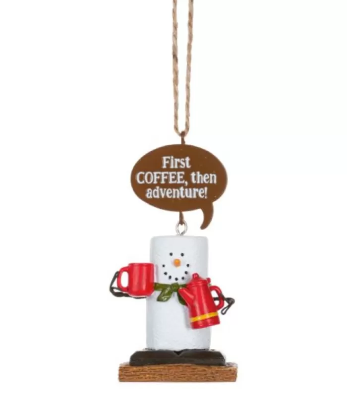 Boutique de Noël Mom'S Kitchen & Bakery*Ornament, S'Mores, First Coffee, Then Adventure