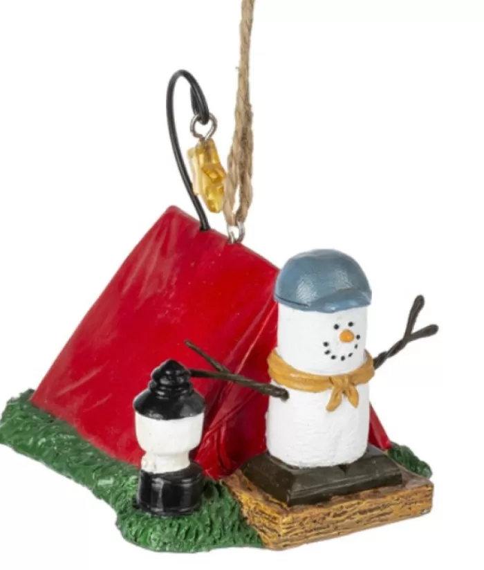 Hot Ornament, S'Mores, Red Tent Camper Hobbies & Professions