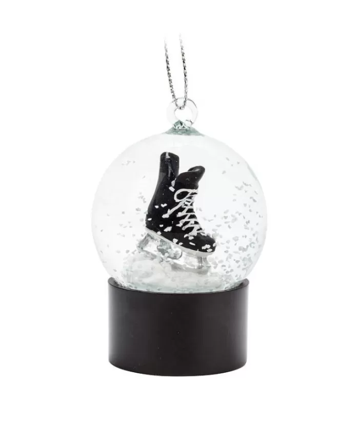 Sale Ornament, Snowglobe With Hockey Skate Sports