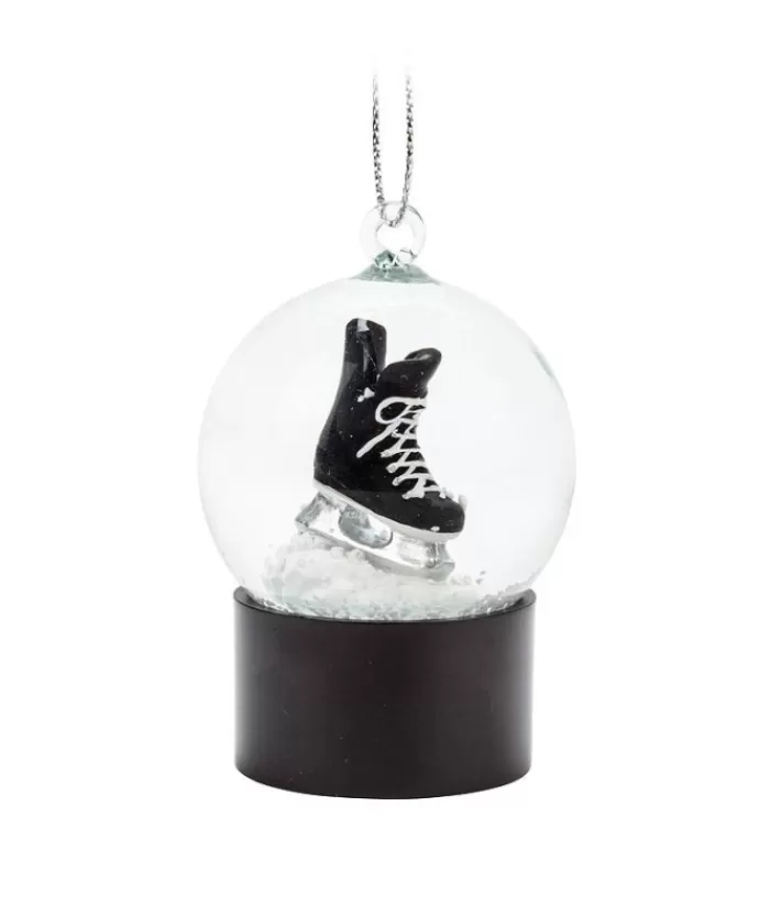 Sale Ornament, Snowglobe With Hockey Skate Sports