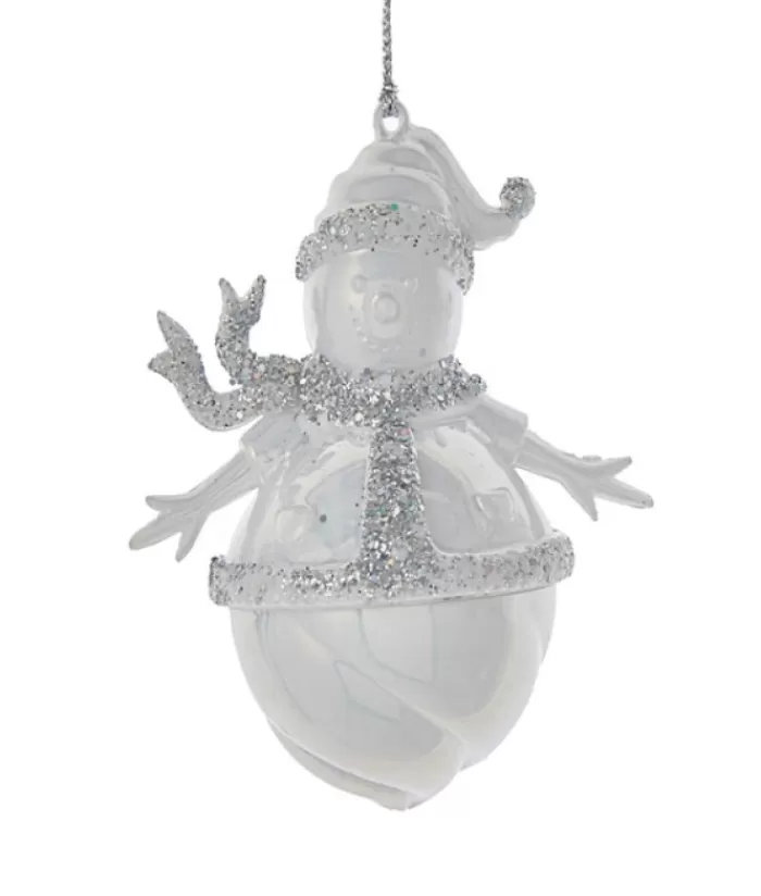 Cheap Ornament, Snowman With Glittered Trim Snowmen