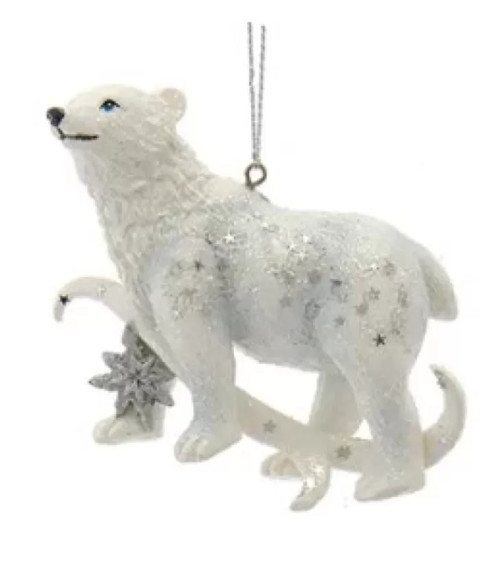 Fashion Ornament, Sparkling Polar Bear Animals