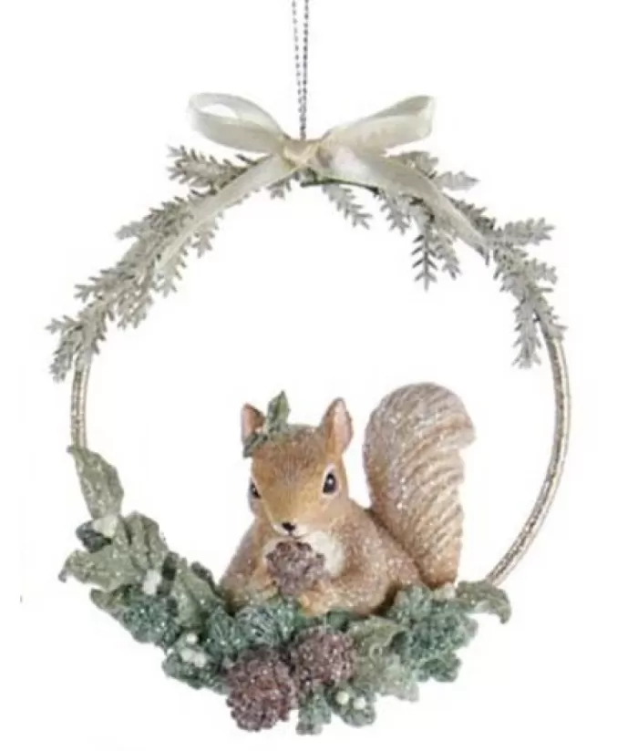 Cheap Ornament, Squirrel In Garland Sweet Sentiments