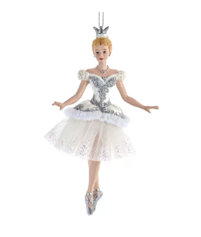 Store Ornament, The Snow Queen Ballerina, With Sparkling Tutu Ballet & Nutcrackers