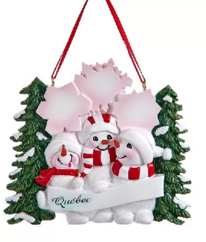 Best Sale Ornament, The Snowman Family, With Xmas Tree Snowmen