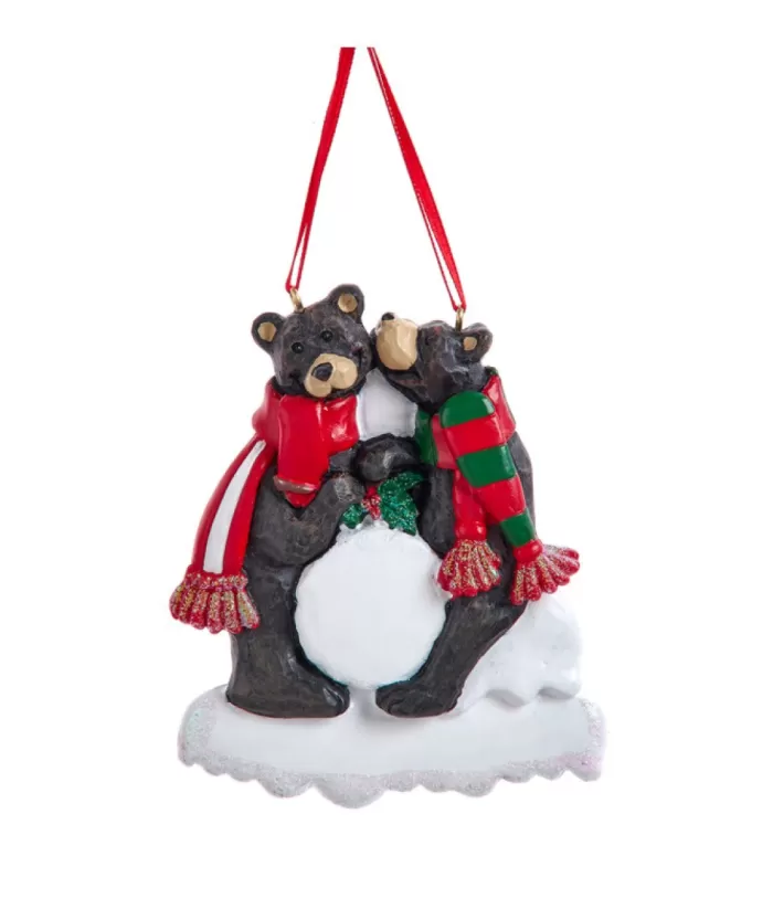 Boutique de Noël Enchanted Forest*Ornament, Two Black Bears