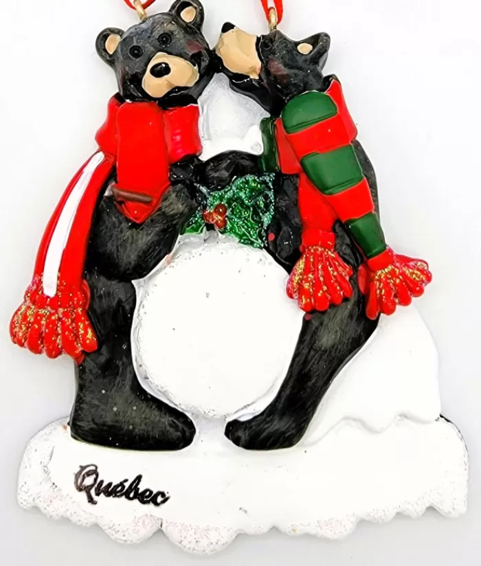 Clearance Ornament, Two Black Bears Animals