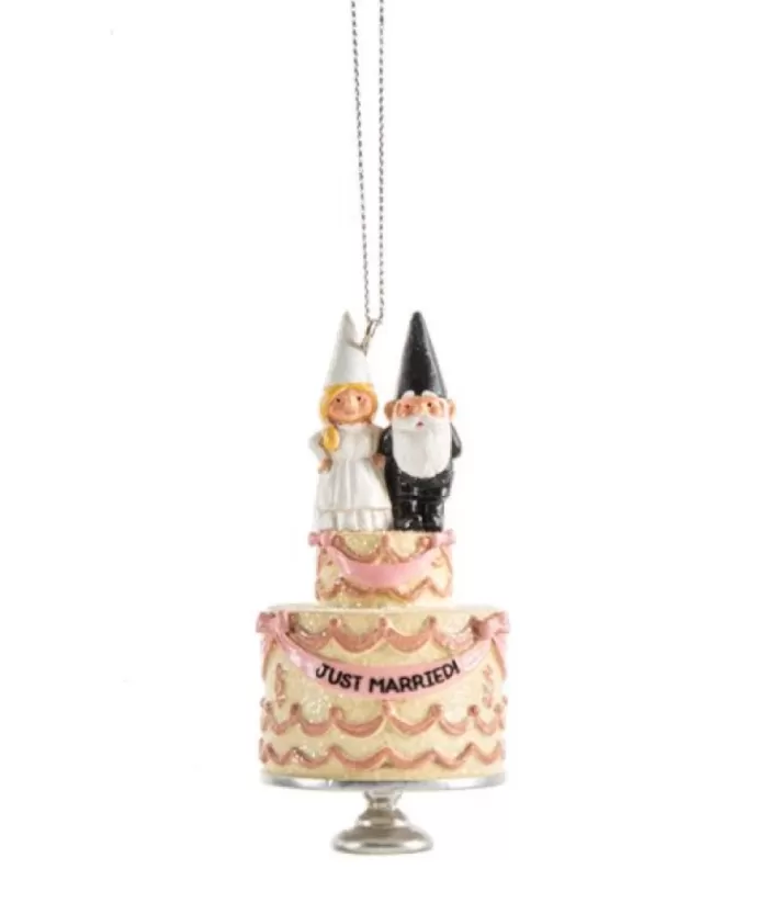 Boutique de Noël Wedding*Ornament, Wedding Cake With Gnomes.