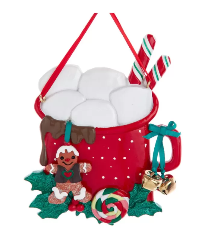 Boutique de Noël Mom'S Kitchen & Bakery*Ornament With Bells, Mug Of Hot Chocolate