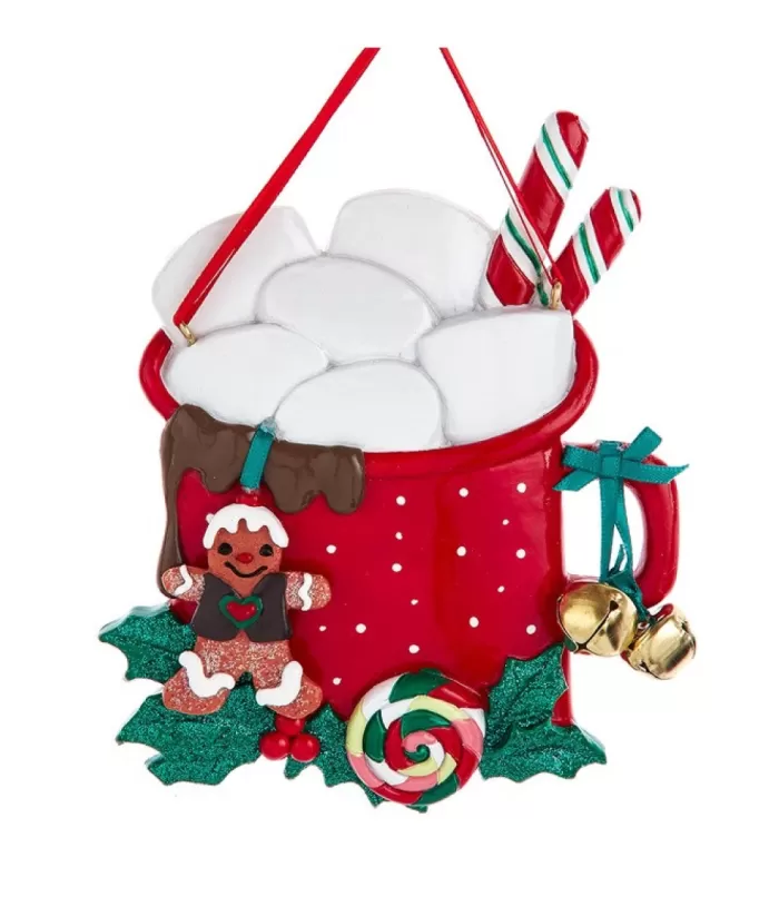 Boutique de Noël Mom'S Kitchen & Bakery*Ornament With Bells, Mug Of Hot Chocolate