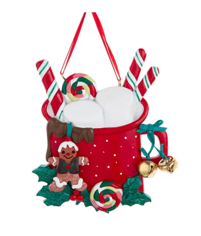 Boutique de Noël Mom'S Kitchen & Bakery*Ornament With Bells, Mug Of Hot Chocolate