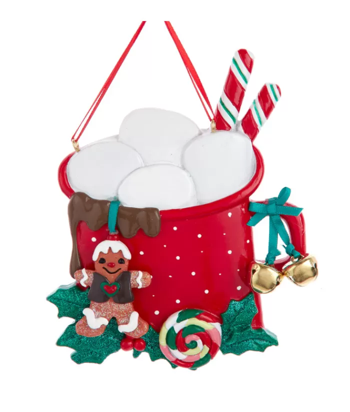 Store Ornament With Bells, Mug Of Hot Chocolate Foody & Drinks