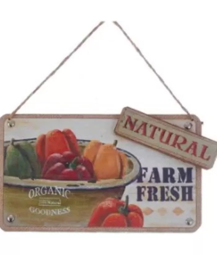 Boutique de Noël Mom'S Kitchen & Bakery*Ornament, Wooden Sign Organic Food