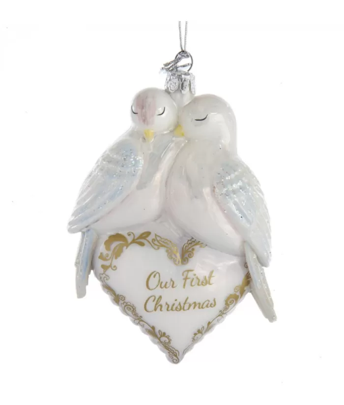 Boutique de Noël Family & Friends*Our 1St Christmas Doves Glass Ornament