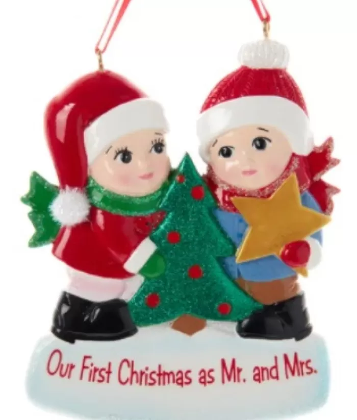 Boutique de Noël Wedding*Our 1St Christmas'' Newlyweds Ornament