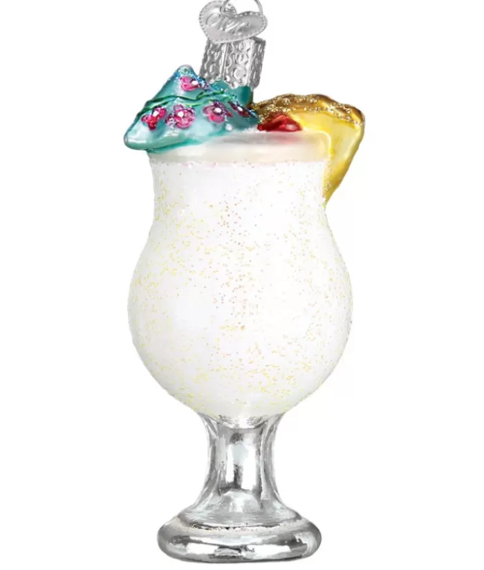 Cheap Pina Colada Glass Ornament Beer & Wine