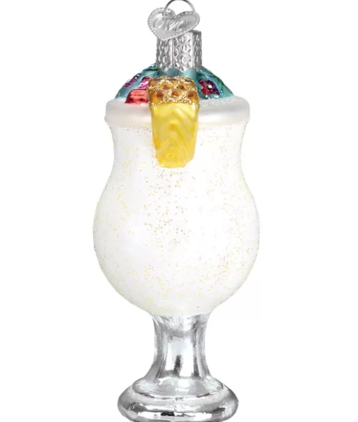 Cheap Pina Colada Glass Ornament Beer & Wine