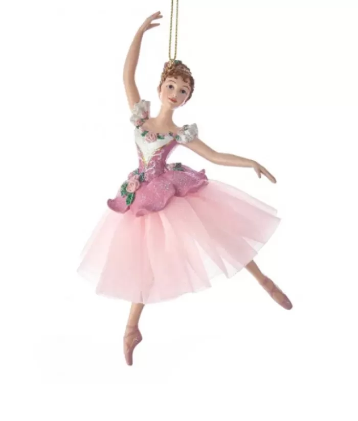 Hot Pink Dress Ballerina Ornament Family & Friends