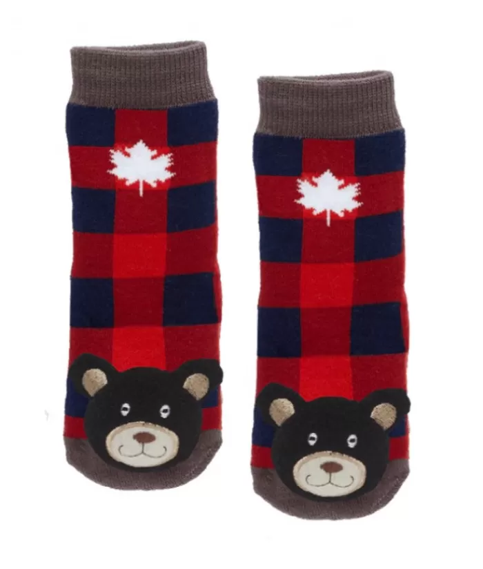 Best Sale Plaid Black Bear Baby Socks Clothing