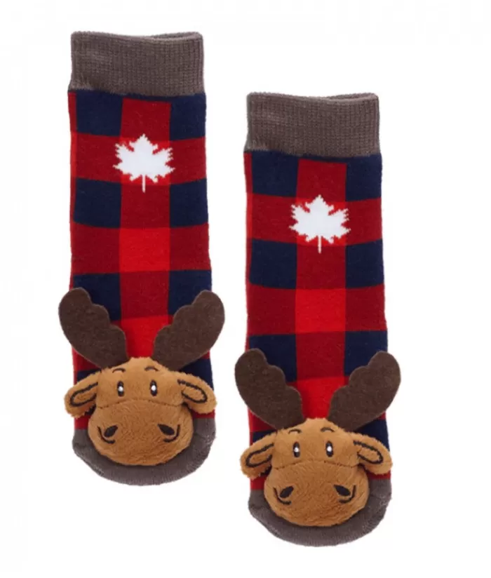 Best Sale Plaid Moose Baby Socks Clothing