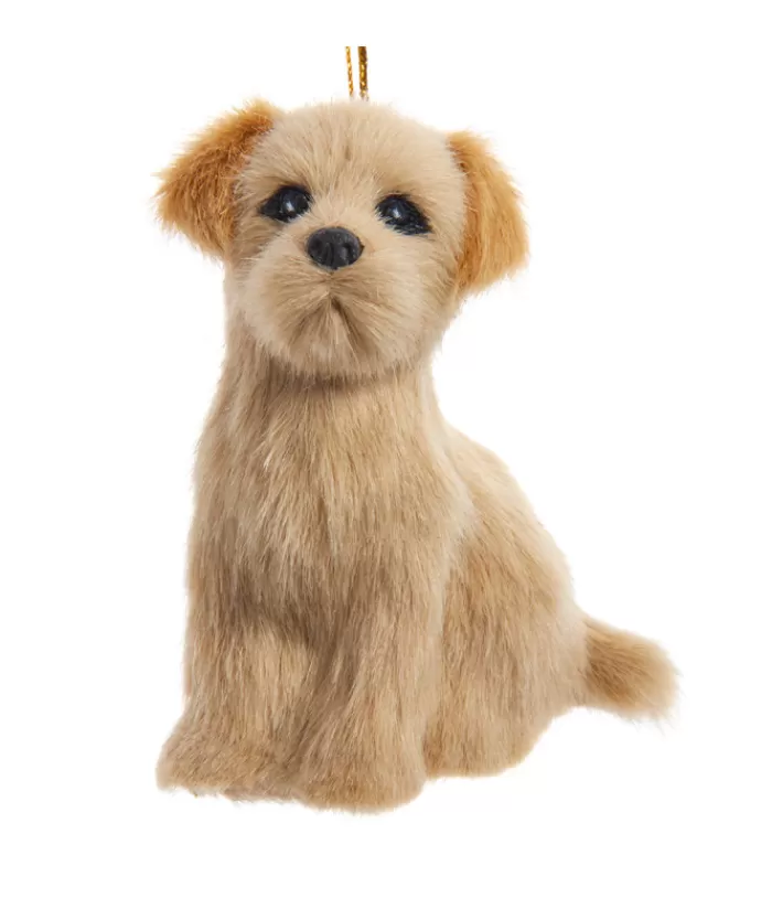 Cheap Plush Golden Retriever Ornament Dogs