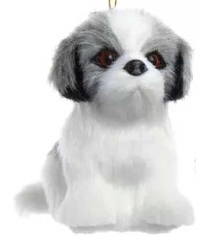 Boutique de Noël Family & Friends*Plush Grey Shih Tzu Ornament