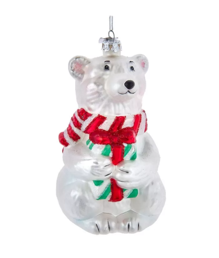 New Polar Bear Glass Ornament The Bears