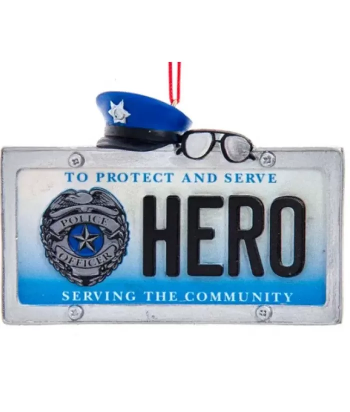 Boutique de Noël Family & Friends*Police Hero Plate Ornament