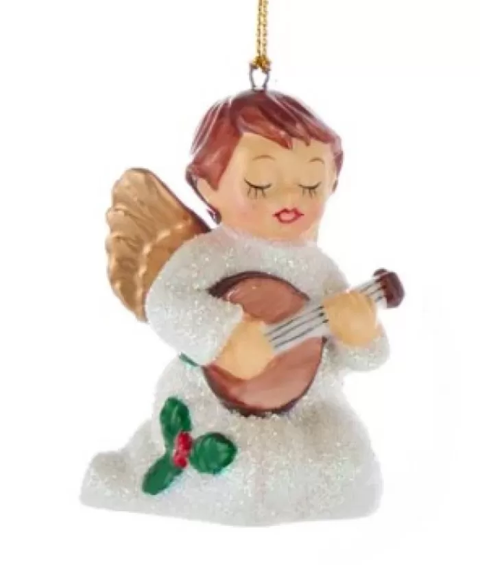 Flash Sale Porcelain Angel With Banjo Ornament Angels & Santas