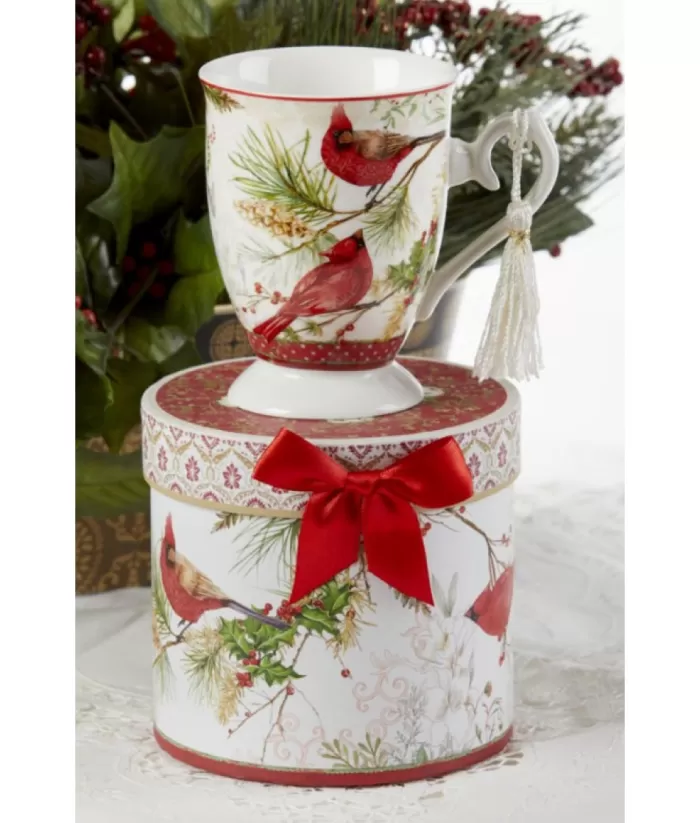 Boutique de Noël Miscellaneous*Porcelain Mug, Cardinal