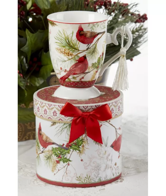 New Porcelain Mug, Cardinal Christmas Dishes