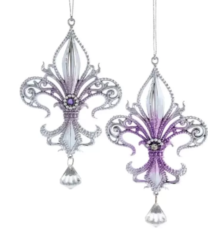 Best Sale Purple Fleur De Lys, Ornament Seasons Of Elegance