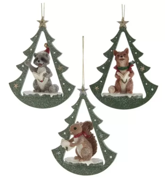 Boutique de Noël Enchanted Forest*Raccoon In Arch Ornament