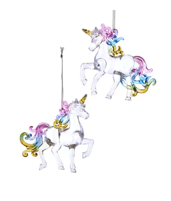 Fashion Rainbow Unicorn Ornament Family & Friends