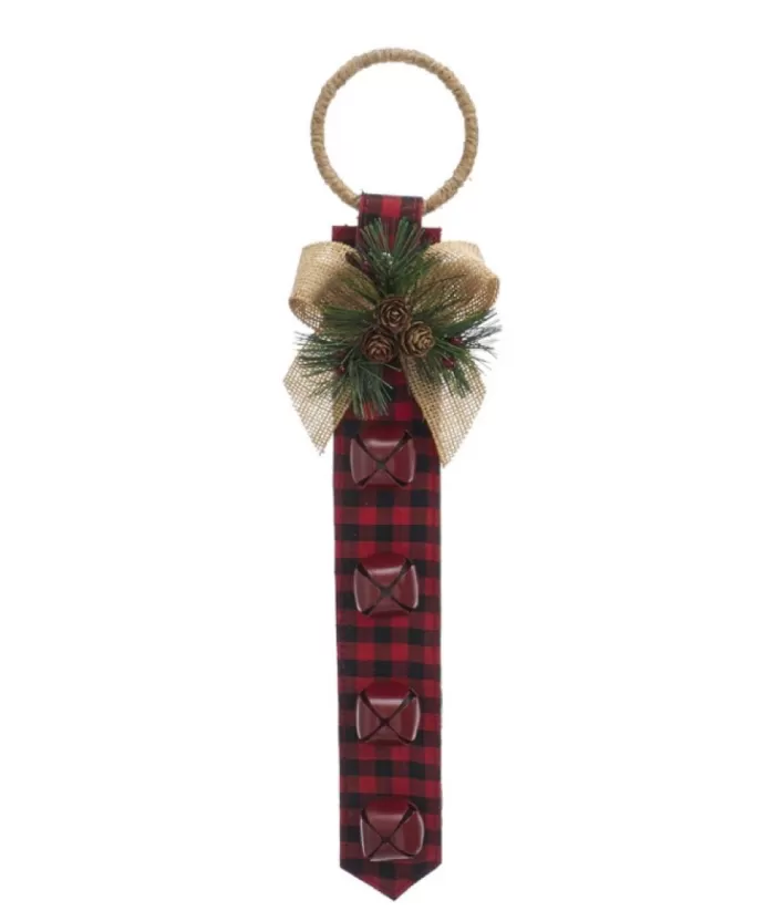 Boutique de Noël Enchanted Forest*Red And Black Plaid Door Hanger