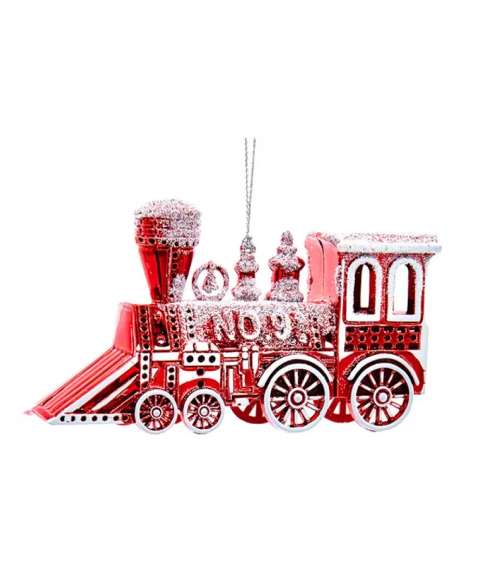 Boutique de Noël Christmas Classics*Red And White Train Ornament