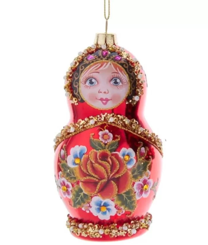 Cheap Red Russian Doll Glass Ornament Miscellaneous